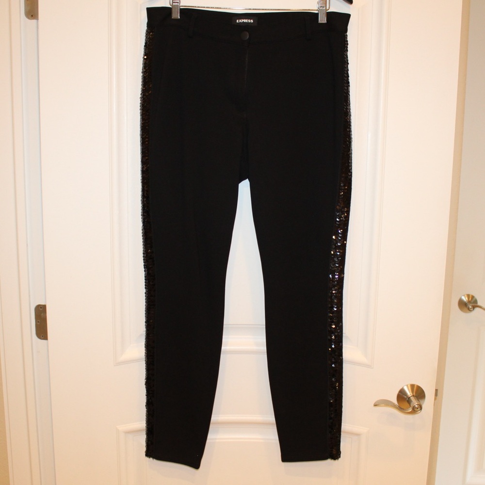 Express sequin striped leggings (women’s 12L) (NWOT)